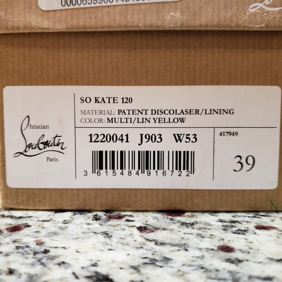 NEW Christian Louboutin Hot Chick 120 Patent Pumps size 39 - Picture 10 of 10